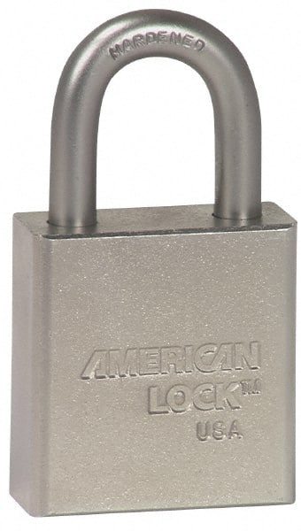 Padlock: Steel, Keyed Different, 1-1/2