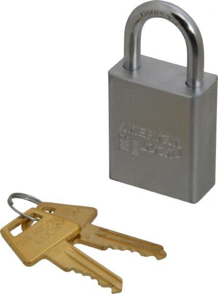 Padlock: Steel, Keyed Different, 1-1/2