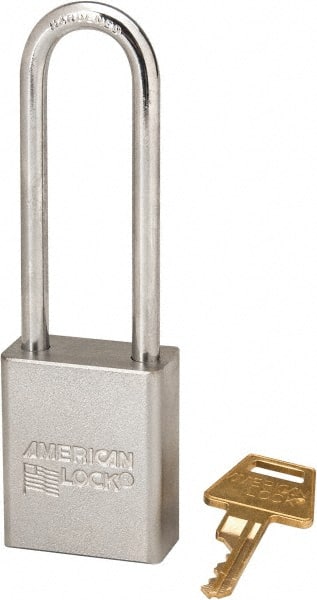 Padlock: Steel, Keyed Different, 1-1/2