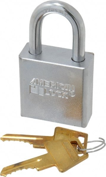 Padlock: Steel, Keyed Different, 1-3/4