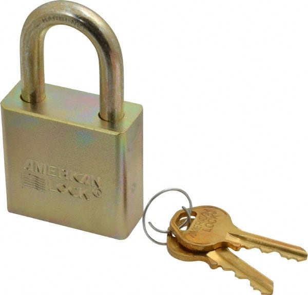 Padlock: Steel, Keyed Different, 1-3/4