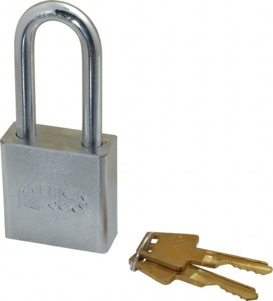 Padlock: Steel, Keyed Different, 1-3/4