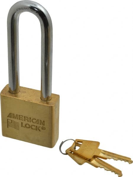 Padlock: Brass & Steel, Keyed Alike, 2