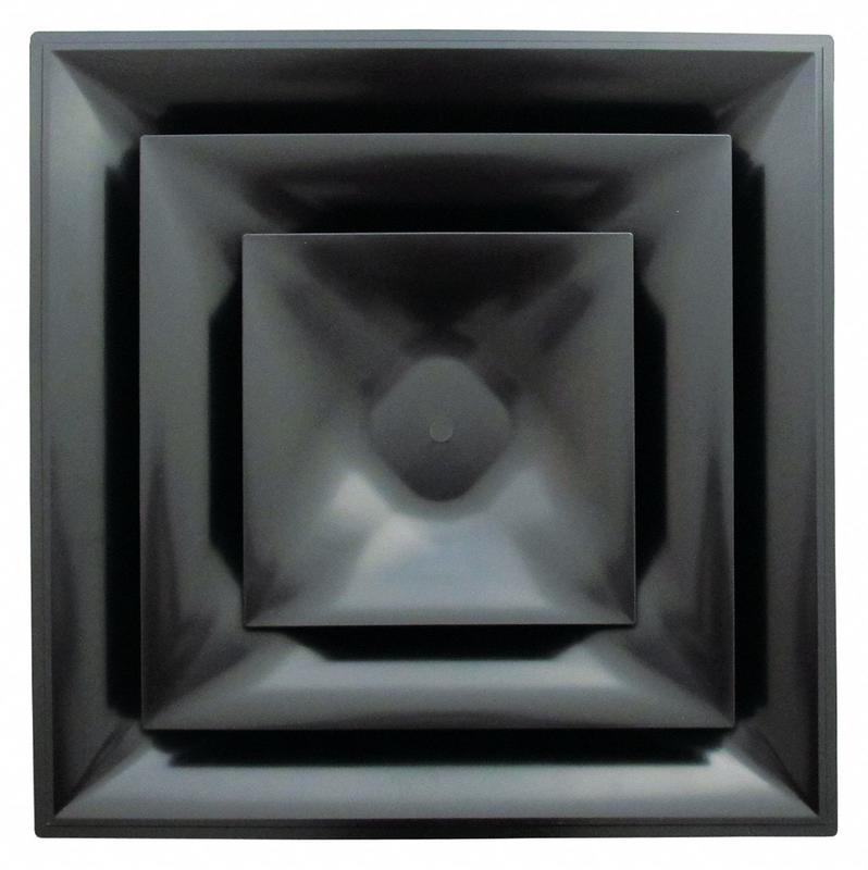 Ceiling Diffuser Black 14 Duct Size MPN:STR-C-14BK