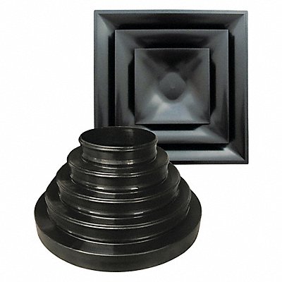 Ceiling Diffuser Square 6 to 14 Duct MPN:STR-C-BK-NRD