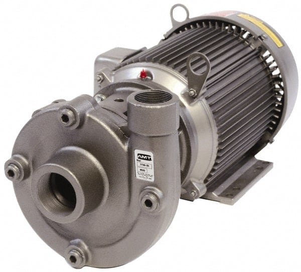 AC Straight Pump: 115/230V, 2 hp, 1 Phase, Cast Iron Housing, Stainless Steel Impeller MPN:3156-999-95