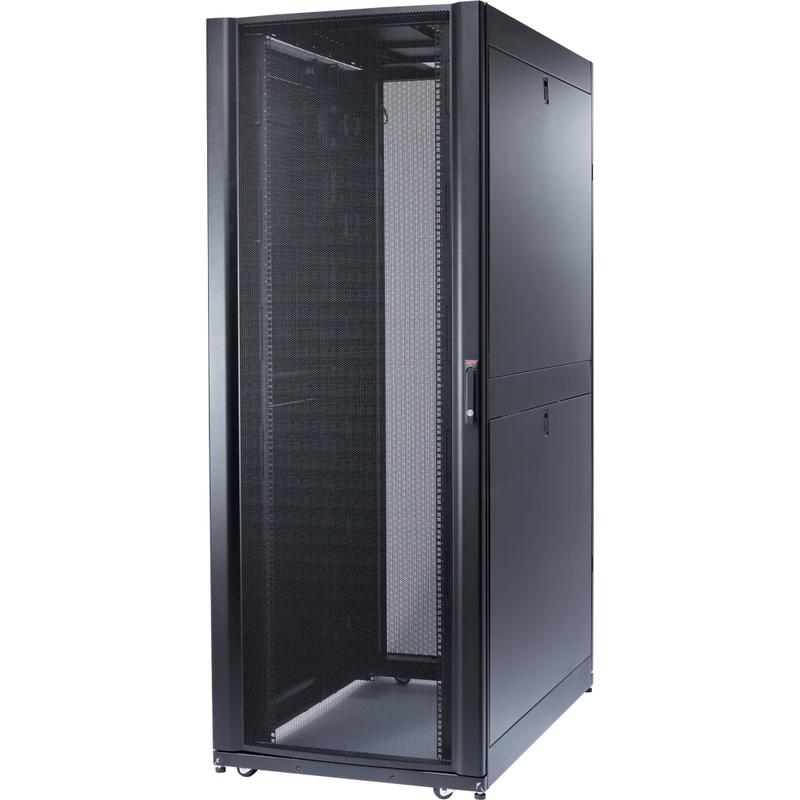 APC by Schneider Electric NetShelter SX Enclosure Rack Cabinet - 45U Rack Height x 19in Rack Width - Black - 2250 lb Dynamic/Rolling Weight Capacity - 3000 lb Static/Stationary Weight Capacity MPN:AR3355