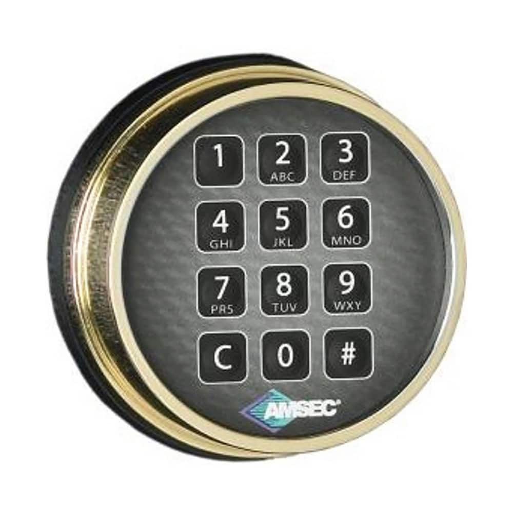 Keypad Safe Locks, Lock Type: Combination , Material: Steel , Color: Brass , Back Lit: Yes , Audible Feedback: Yes  MPN:ESL10-XL-BRASS