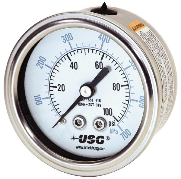 Pressure Gauge: 1-1/2