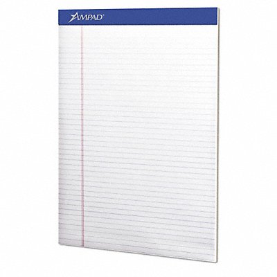 Narrow Rule Pad Letter White PK4 MPN:20315