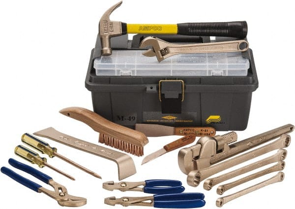 Combination Hand Tool Set: 16 Pc, Non-Sparking Set MPN:M-49