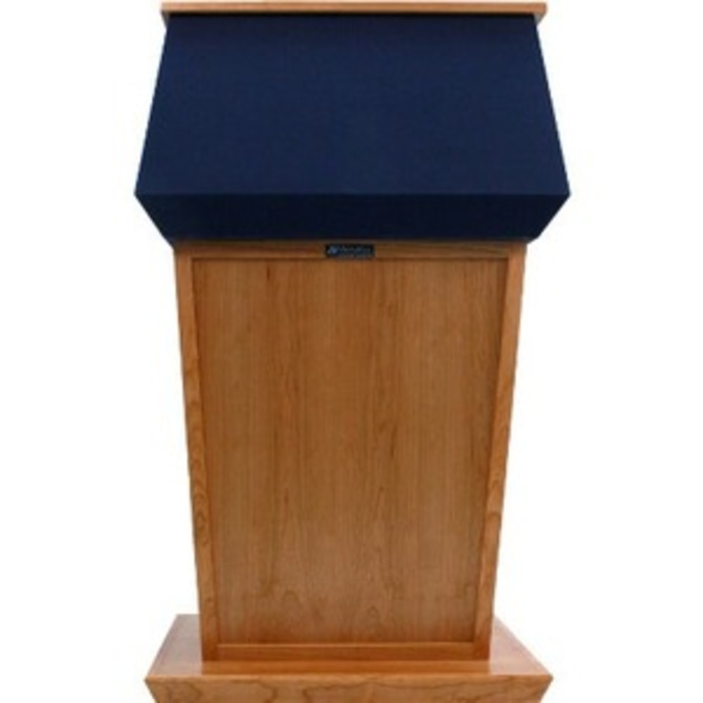 AmpliVox SN3040 - Patriot Lectern - Skirted Base - 51in Height x 31in Width x 23in Depth - Clear Lacquer, Mahogany - Hardwood Veneer, Solid Hardwood MPN:SN3040-MH
