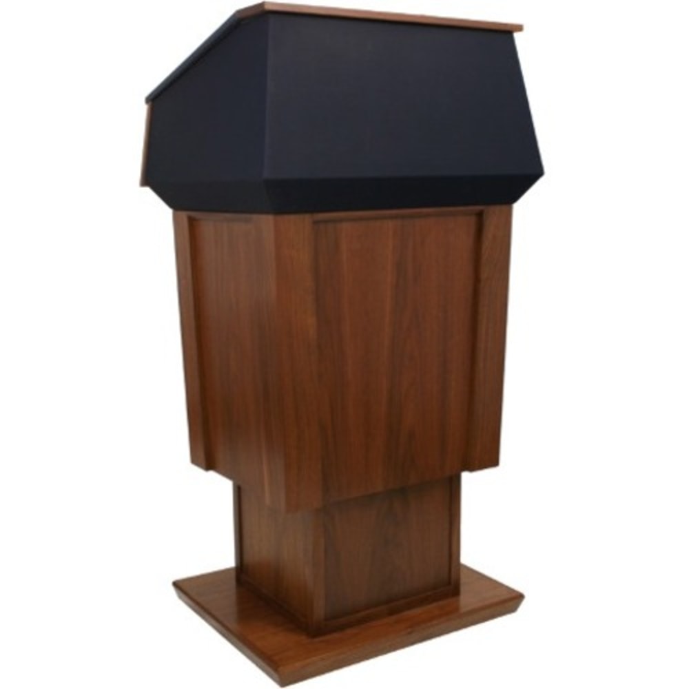 AmpliVox SN3040A - Patriot Adjustable Height Lectern - Skirted Base - 64in Height x 31in Width x 23in Depth - Maple, Lacquer - Hardwood Veneer, Solid Hardwood MPN:SN3040A-MP