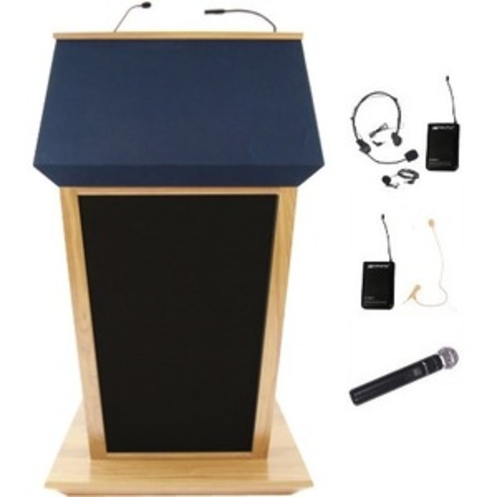 AmpliVox Patriot Plus SW3045 - Lectern - mobile - cherry, available in different colors - cherry base MPN:SW3045-CH