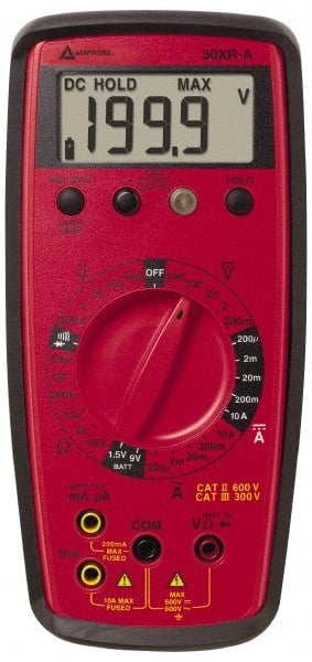 CAT II & CAT III, Average Responding Digital & Manual Ranging Multimeter: 600 VAC/VDC MPN:30XR-A