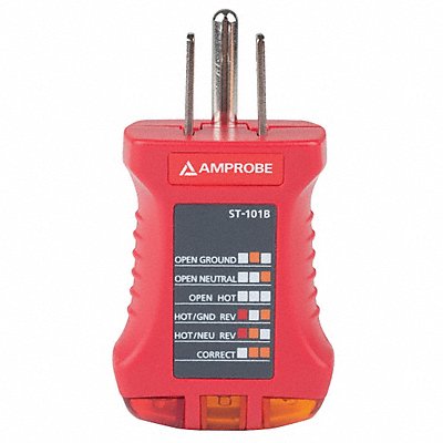 Receptacle Tester 110 to 125V AC No Disp MPN:ST-101B