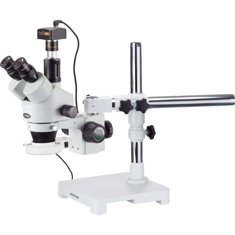 Microscopes, Microscope Type: Stereo , Eyepiece Type: Trinocular , Arm Type: Boom Stand, Single Arm , Image Direction: Upright  MPN:SM-3T-54S-5M