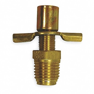 Drain Cock Brass MNPT 1/4 In MPN:6788