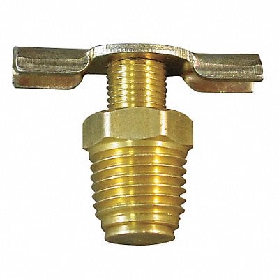 Drain Cock Brass MNPT 1/4 In MPN:6D910