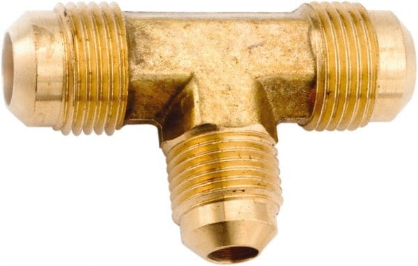 Lead Free Brass Flared Tube Union: 3/8 x 3/8 x 1/4