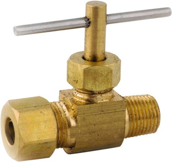 Needle Valve: Straight, 1/4 x 1/8