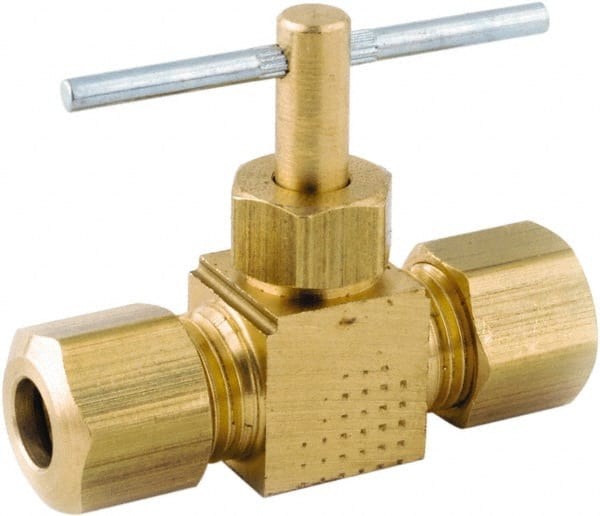 Needle Valve: Straight, 1/4 x 1/4