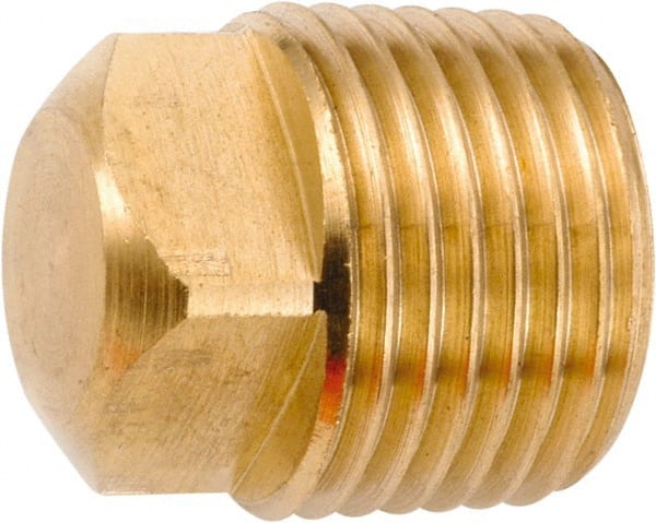 Industrial Pipe Square Head Plug: 1/2-14 Male Thread, MNPT MPN:756109-08