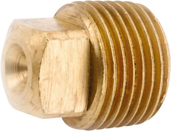 Industrial Pipe Square Head Plug: 1/8-27 Male Thread, MNPT MPN:756114-02