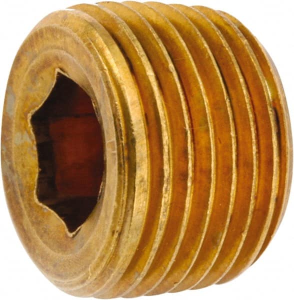 Industrial Pipe Hollow Hex Plug: 1/8-27 Male Thread, MNPT MPN:756115-02