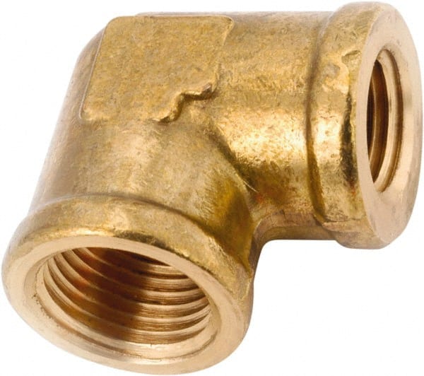 Brass Pipe Reducing Elbow: 3/8 x 1/4