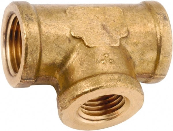 Brass Pipe Reducer: 3/8 x 3/8 x 1/4