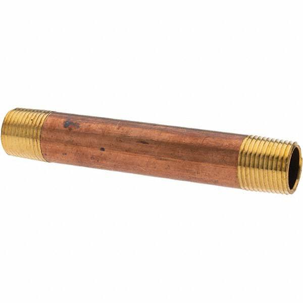 Brass Pipe Nipple: Threaded on Both Ends, 4