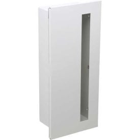 Potter Roemer Dana Alum. Fire Extinguisher Cabinet Vertical Tempered Glass Window Fully Recessed 7240-DV