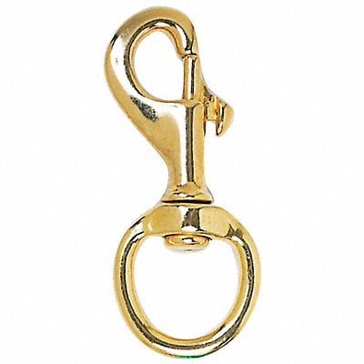 Snap Hook 3 5/8 in Brass Gold MPN:802710