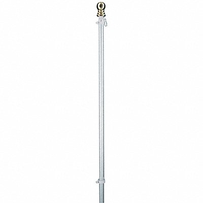 2-Piece Spinning Pole Aluminum Silver MPN:162