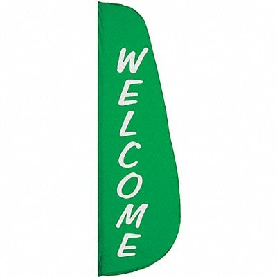 Welcome Feather Flag 2x8 Ft Nylon MPN:920