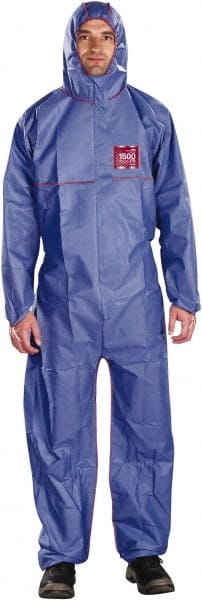 Disposable Coveralls: Anti-Static, Chemical, Flame & Retardant, Size X-Large, 1.4700 oz, SMS, Zipper Closure MPN:NR17-S92-111-05