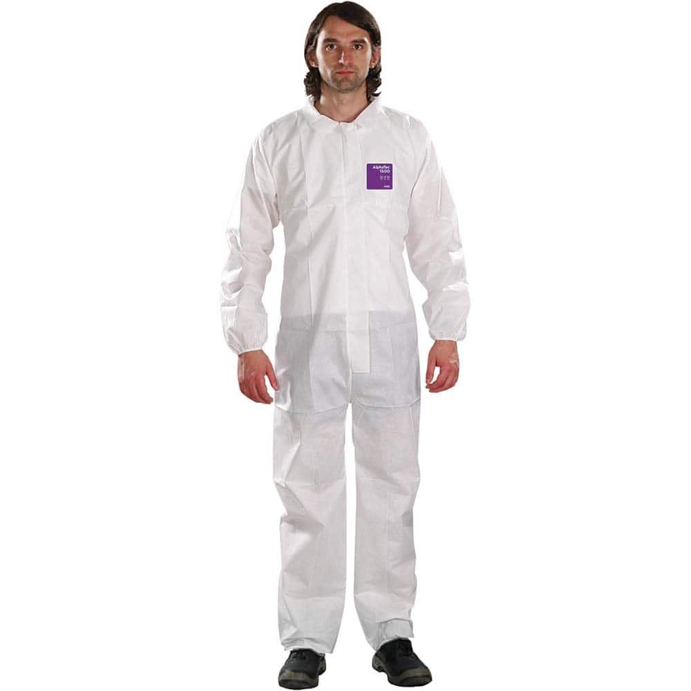 Series 68-1500 Disposable Coveralls: Size 2X-Large, 1.47 oz, SMS, Zipper Closure MPN:WH15-S92-100-06