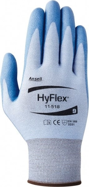 Cut-Resistant Gloves: Size Medium, ANSI Cut A2, ANSI Puncture 2, Polyurethane, Series 11-518 MPN:11-518-8