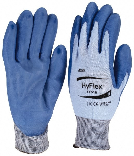 Cut-Resistant Gloves: Size Large, ANSI Cut A2, ANSI Puncture 2, Polyurethane, Series 11-518 MPN:235133