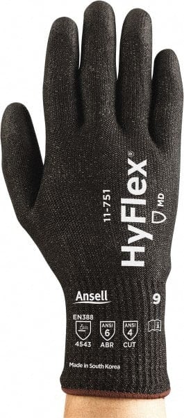 Cut-Resistant Gloves: Size Medium, ANSI Cut A4, ANSI Puncture 2, Polyurethane, Series 11-751 MPN:11751080