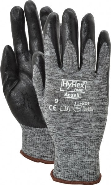 Series 11-801 General Purpose Work Gloves: Large, Nitrile-Coated Nylon MPN:205675