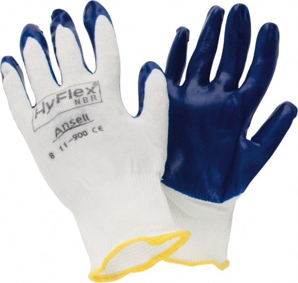 Series 11-900 General Purpose Work Gloves: Medium, Nitrile-Coated Nylon MPN:205623