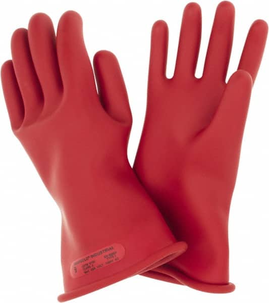 Rubber Lineman's Gloves: Class 0, Size 9, 11