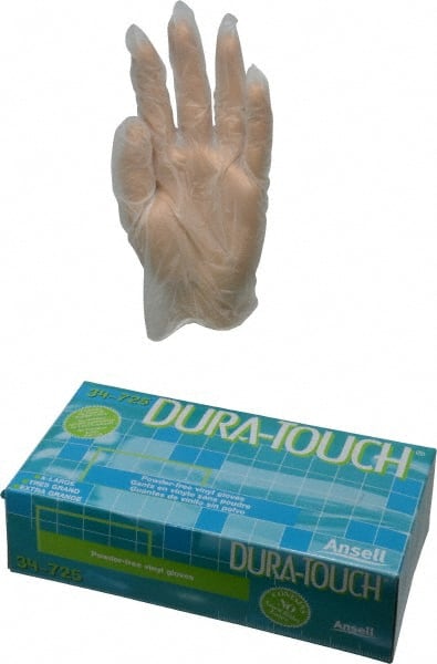 Series Duratouch Disposable Gloves: Size X-Large, 2.8 mil, Vinyl-Coated PVC, Industrial Grade, Unpowdered MPN:525434