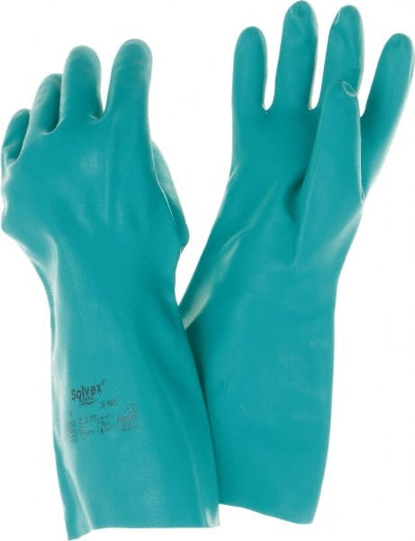 Series 37-165 Chemical Resistant Gloves:  22.00 Thick,  Nitrile,  Nitrile,  Unsupported, MPN:117211