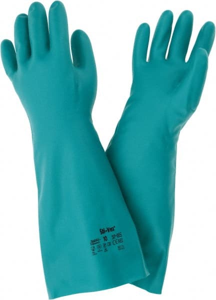 Series 37-185 Chemical Resistant Gloves:  Size X-Large,  22.00 Thick,  Nitrile,  Nitrile,  Unsupported, MPN:117301