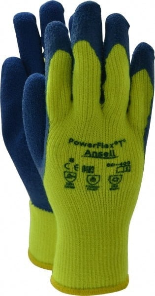 Series 80-400 General Purpose Work Gloves: Medium, Rubber-Coated Thermal Terry MPN:206419