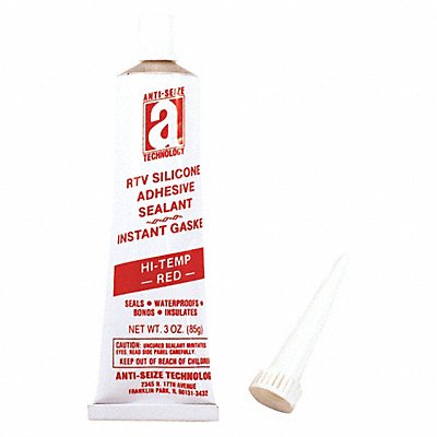 RTV Silicone Sealant 3 oz Tube Red MPN:27035