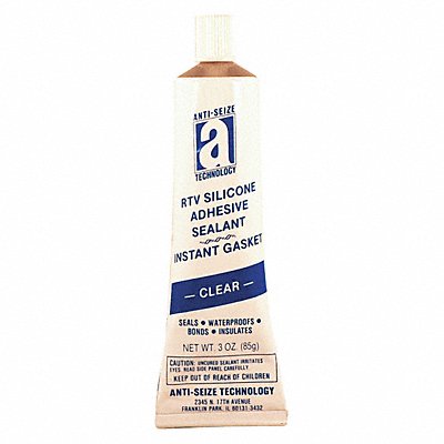 RTV Silicone Sealant 3 oz Tube Clear MPN:27036